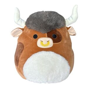 Squishmallows Plush 12 Inch Shep the Bull Cow with Nose Ring